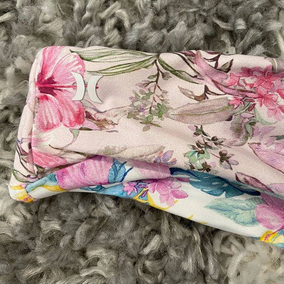 LoveShackFancy X Hurley Hawaiian Hibiscus Reversible Cheeky Hipster Swim Bottom - Picture 9 of 9